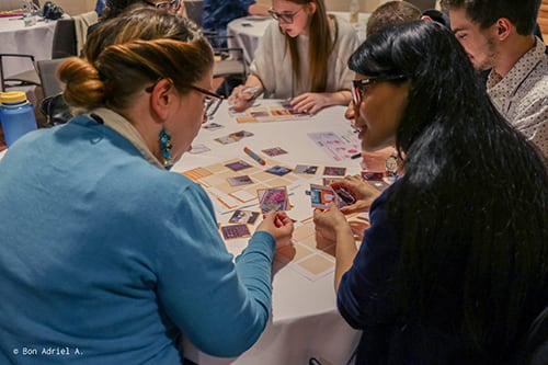 Data physicalization card game activity. Photo credit: Bon Adriel Aseniero.